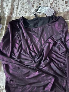 Purple Knotted Top