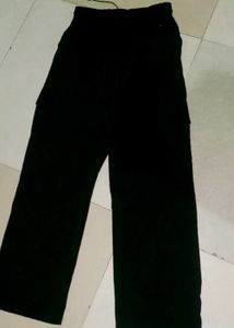 Casual Black Cargo Pants