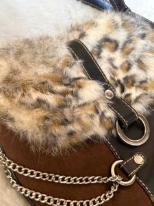 Unique Fur Trim Crossbody Bag