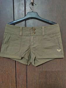 Roxy Khaki Mini Shorts