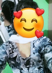 Floral Print Alia Cut Kurta