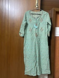 Elegant Printed Kurta With Pants And Dupatta