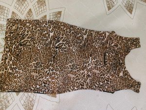 Animal Print Mini Dress