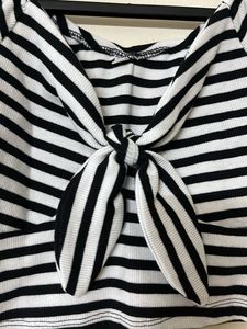 Off Shoulder Front Tie Up Top