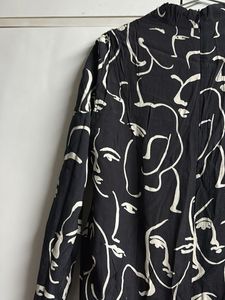 Abstract Face Print Top