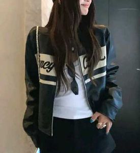 Statement Faux Leather Jacket.