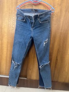 Blue High-Waisted Jeans
