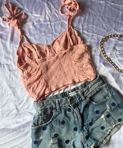 Cute Pink Crop Top