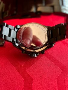 Michael Kors Watch Black Gold