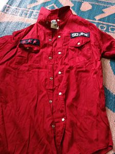 Red Casual Shirt