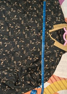 Black   Golden Flowers  Shirt