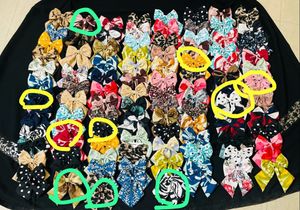 wholesale satin premuim scrunchies and tail bow