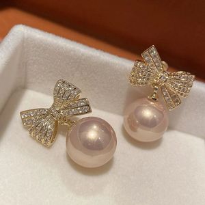 Korean Bow Pearl Earrings🎀