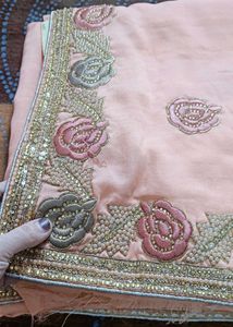 Baby Pink🩷Full Heavy Saree 😍😍 For Wedding