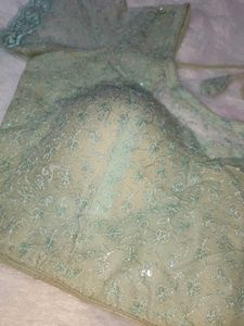 Mint Green Embroidered Blouse