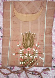 Beige Colour Full Dress