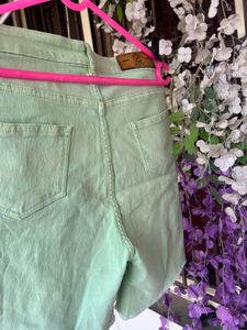 Ruti Green Denim Shorts