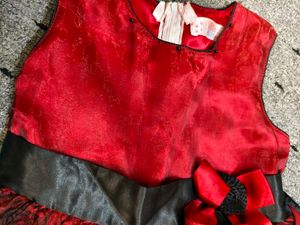 party frock red