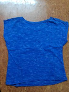 Blue Short Sleeve Top