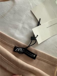 NWT Zara Ribbed Crop Top