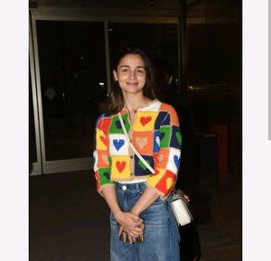Alia Bhatt Replica Multicolour Top