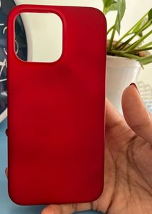 Red Silicone Case For iPhone 13 Pro