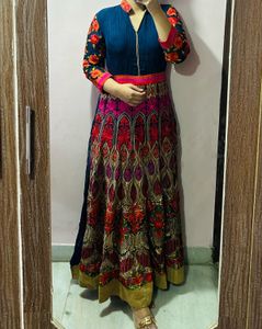 Embroidered Anarkali Dress
