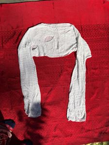 White Crochet Crop Top