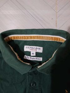 USPA Green Polo T-Shirt