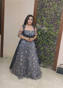Elegant Fusion Lehenga Choli With Cape