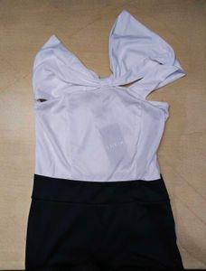 one shoulder jumpsuit spandex