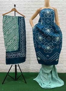 🍁BANDHANI EDGING DRESS MATERIAL🍁