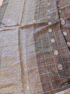 Linen Cotton Banarasi Saree