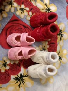 🤩Velvet Baby Boots