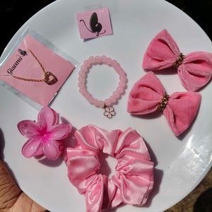 Pink Accessories Set