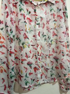 Floral Print Casual Shirt