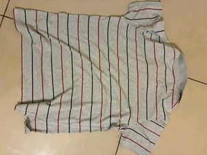 Indian Terrain Striped Polo Shirt - Size L