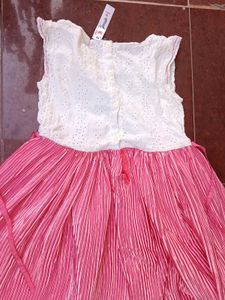 Pink Pleated Dress