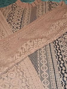Lace Mock Neck Top