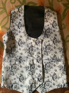 Floral Print Waistcoat 2 in 1