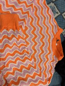 Stylish Patterned Knit Sweater