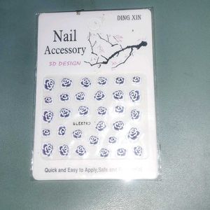 Trendy Nail Art Stickers - 3D Designs!