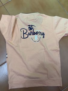 peach round neck half sleeves Kids T-Shirt