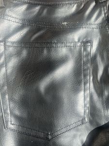 H&amp;M Black Faux Leather Pants