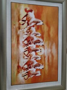 Seven Horses Framed Art