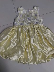 Cute Yellow Flower Girl Dress