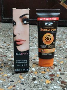 Huda Beauty & WOW Sunscreen