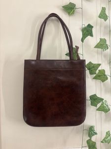 Brown Leather Tote Bag