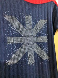 Blue Embellished Top