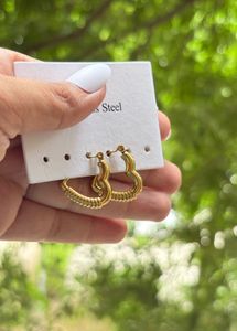 Heart Hoop Earrings
